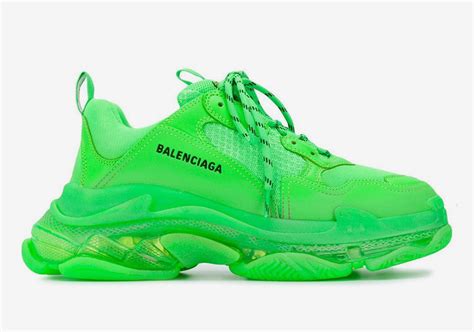 balenciaga lime green sneakers